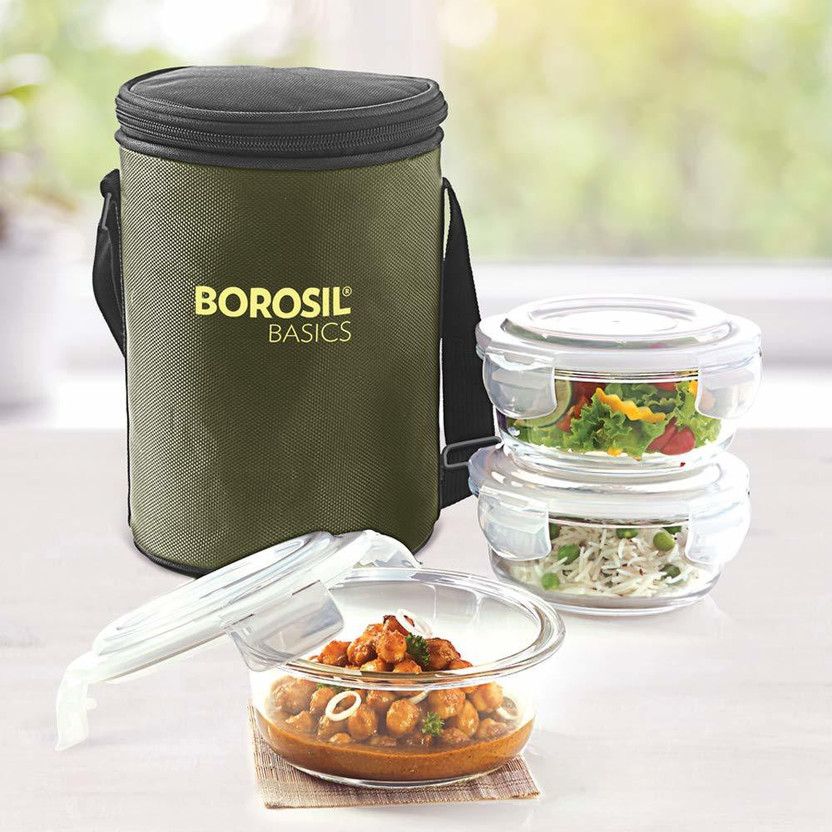 Borosil Basics Glass Lunch Box