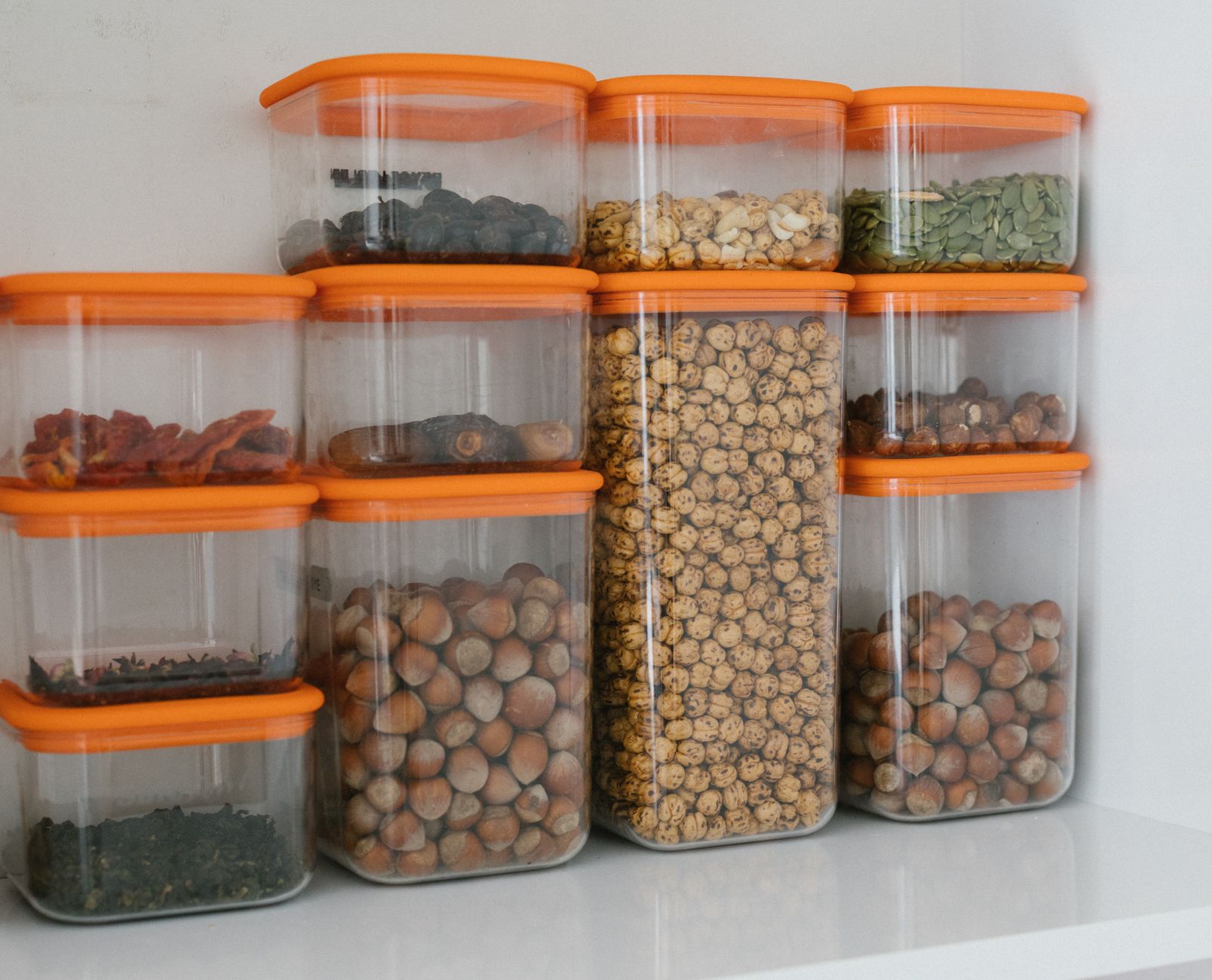 Airtight food storage containers with lids — meal prep tiffin organisation India