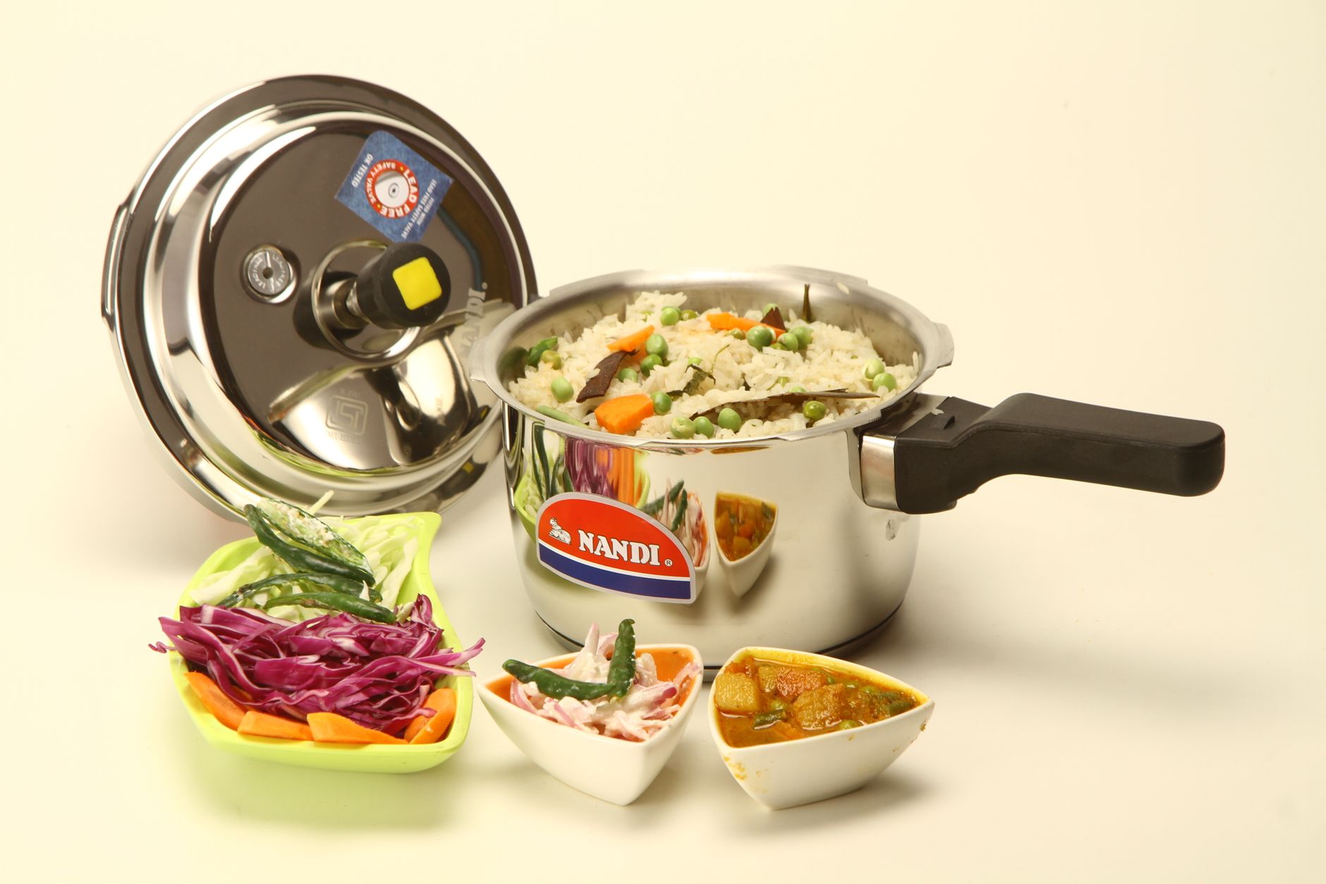 Indian dish cooked in a pressure cooker representing the Prestige stovetop pressure cooker range