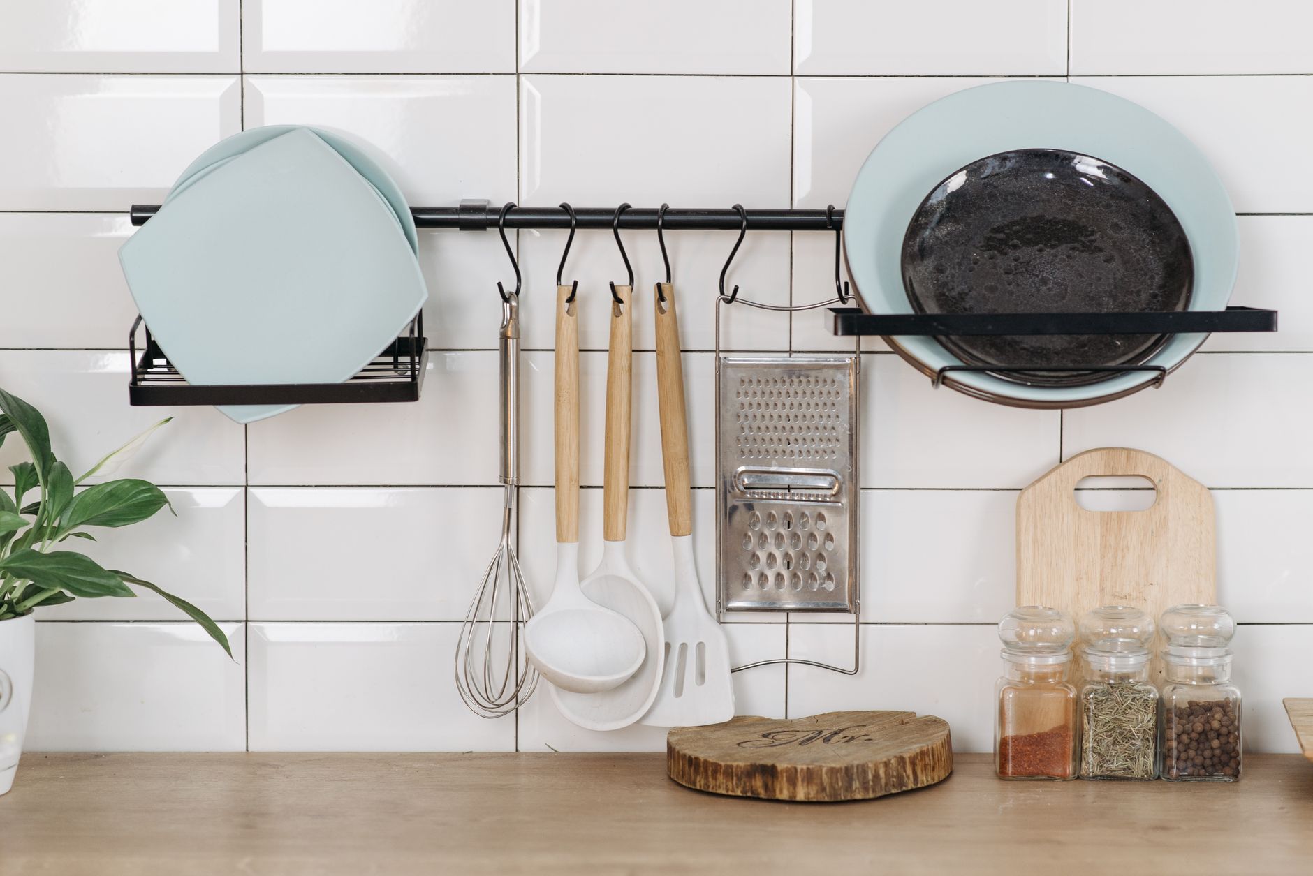 Kitchen utensil holder stand and countertop organiser for Indian kitchen - stores spatulas, ladles and cooking tools - buy on Amazon India